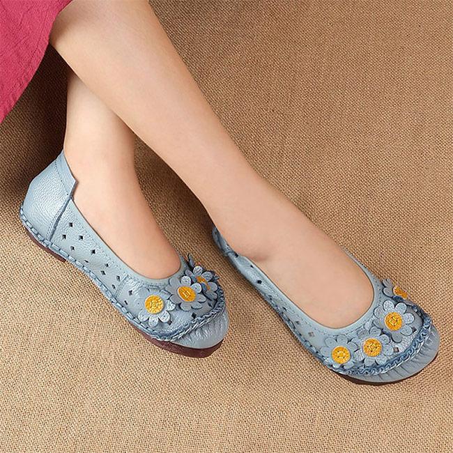 Модная дизайнерская обувь Женские мокасины из натуральной кожи на плоской подошве Женские мокасины Оксфорды Женские туфли 2024 Цветочные женские туфли Мамы на плоской подошве