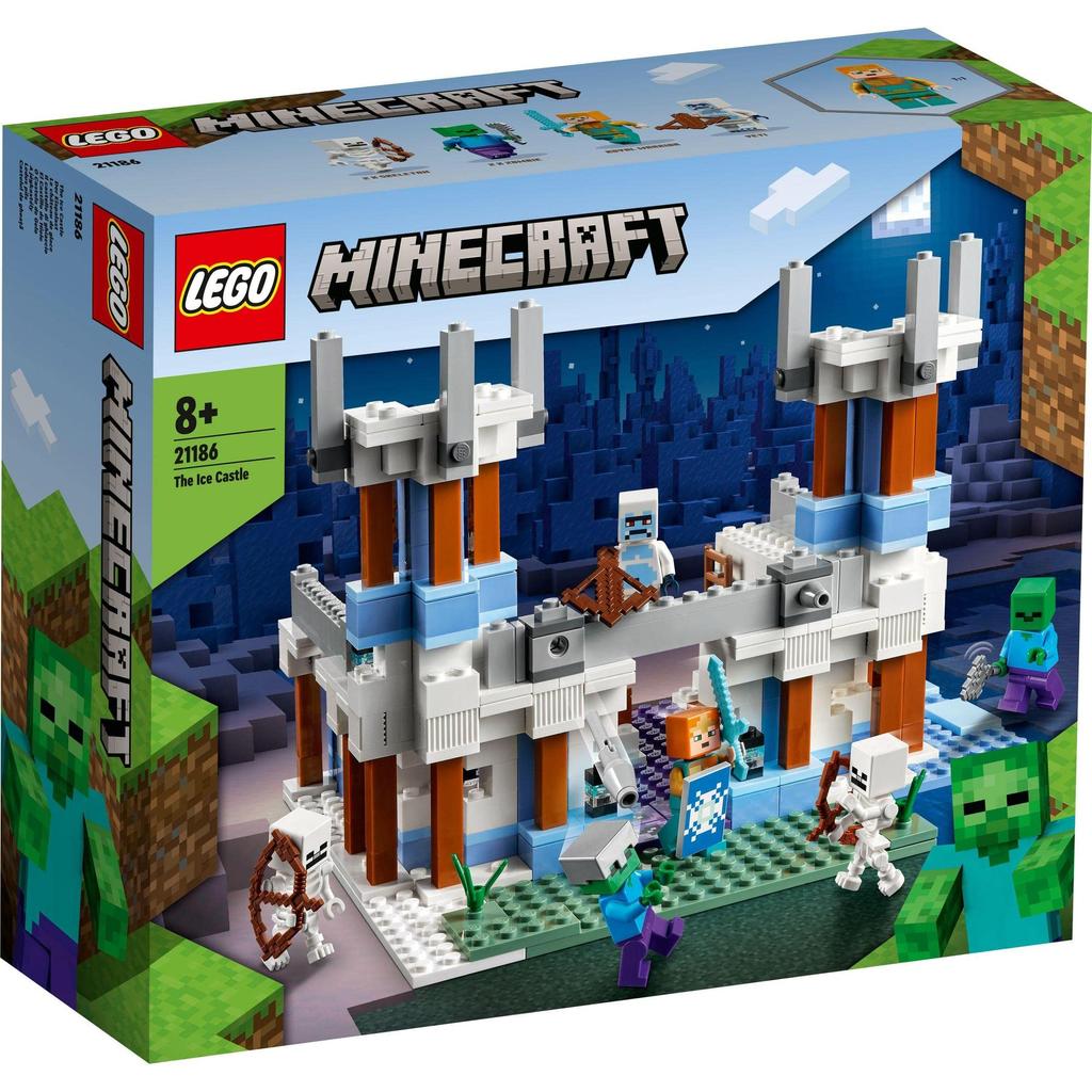 LEGO Minecraft Ice Castle Gift 21186 Toy Block Подарок на день рождения Castle City Building Мальчики Девочки 8 лет и старше