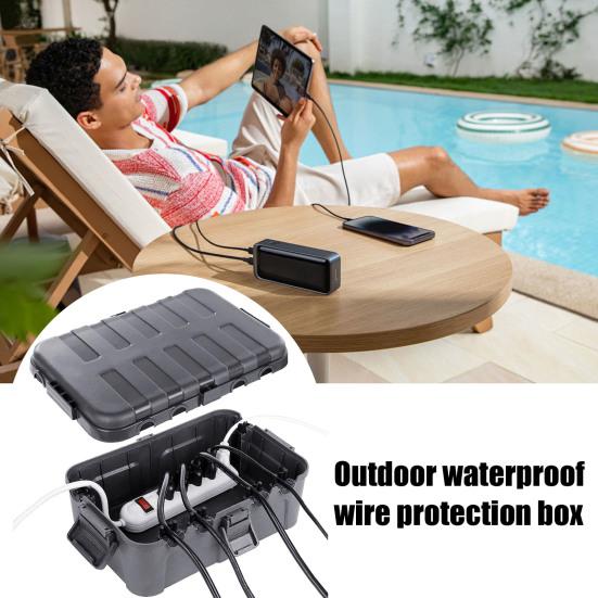 Очень большой уличный электрический ящик, устойчивый к погодным условиям, IP54, водонепроницаемый, многоцелевой, чехол для удлинителя, ящик для хранения