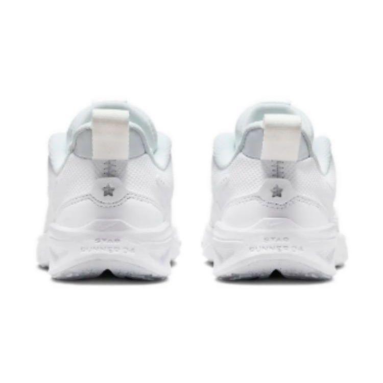 Nike Детские кроссовки Star Runner 4 PS Triple White Pure-Platinum DX7614-100