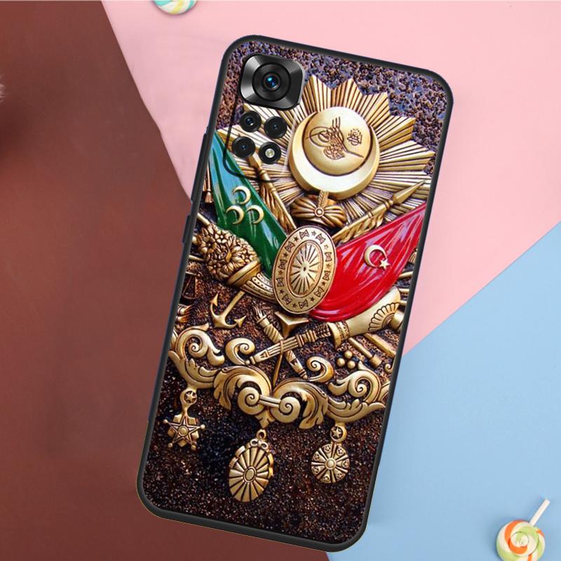 Чехол-обложка с гербом Османской империи для Xiaomi Redmi Note 13 Pro 14 12 11 9 10 9S 10S 11S 12S Redmi 14C 10C 12C 13C