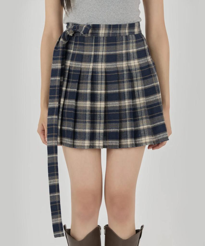 New Seoul Checkered Skirt