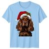 Spaniel Dog Christmas Holiday Animals Unisexs Unisexs Graphic Tee Festive Tee