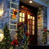 LED Christmas Lights Decorative Ladder Lights Santa Claus Indoor Outdoor Window Garden Home Wall Xmas Tree Decor String Light