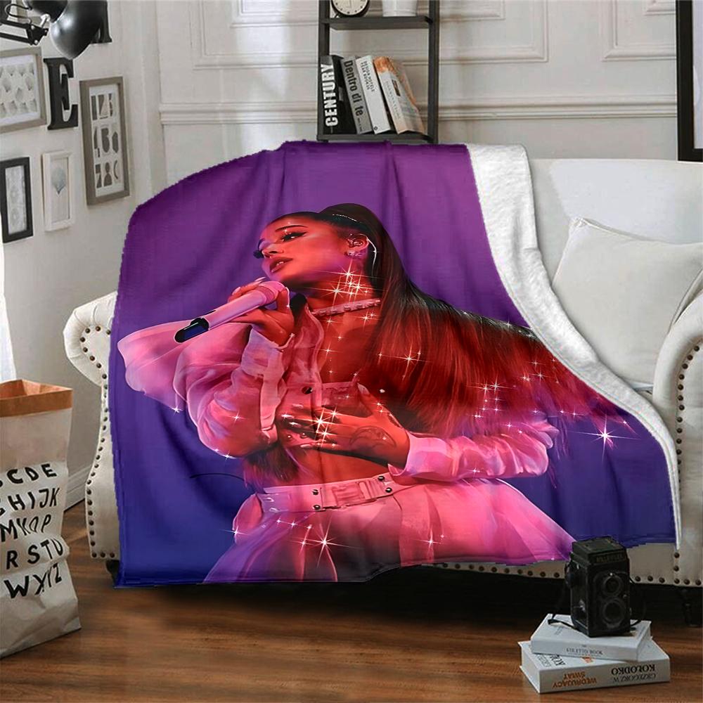 Ariana Grande Performance Blanket Soft Throw Blanket For Home Bedroom Bed Sofa Travel Office Solid Christmas Blanket