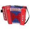 Children"s Accordion Toy 7 Keys Educational Small Accordion Musical Instrument for Kids