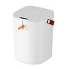 20 л Сенсорное мусорное ведро с ручкой ABS Автоматическое индукционное бесконтактное мусорное ведро для ванной комнаты Белое