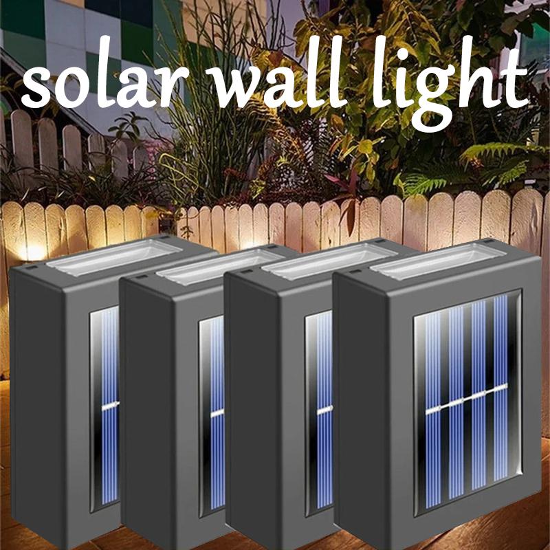 Outdoor Solar Wall Lamp Garden Courtyard Home Decoration Up and Down Luminous Wall Lamp Decoration Outdoor Decoration Wall Lamp
