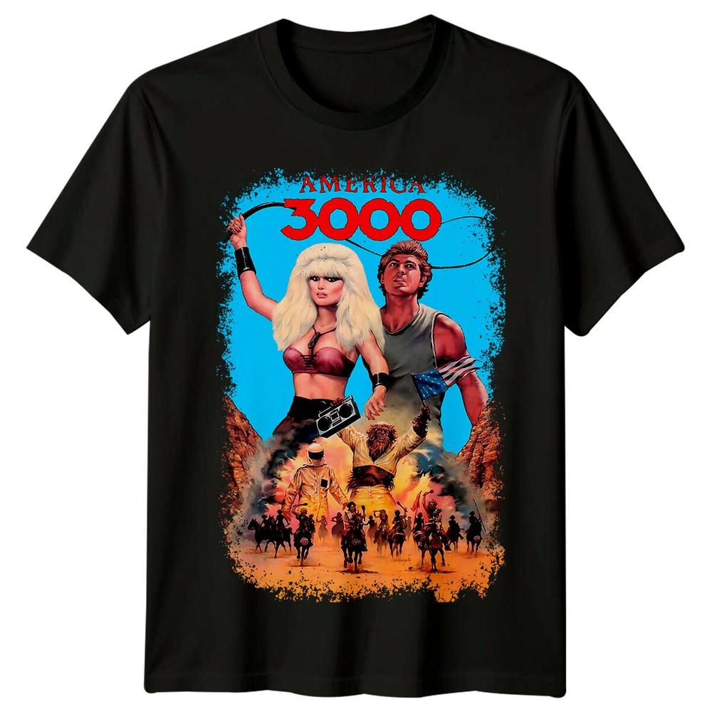 America 3000 (1986) Movie Poster Inspired T-Shirt Retro 80s Tee