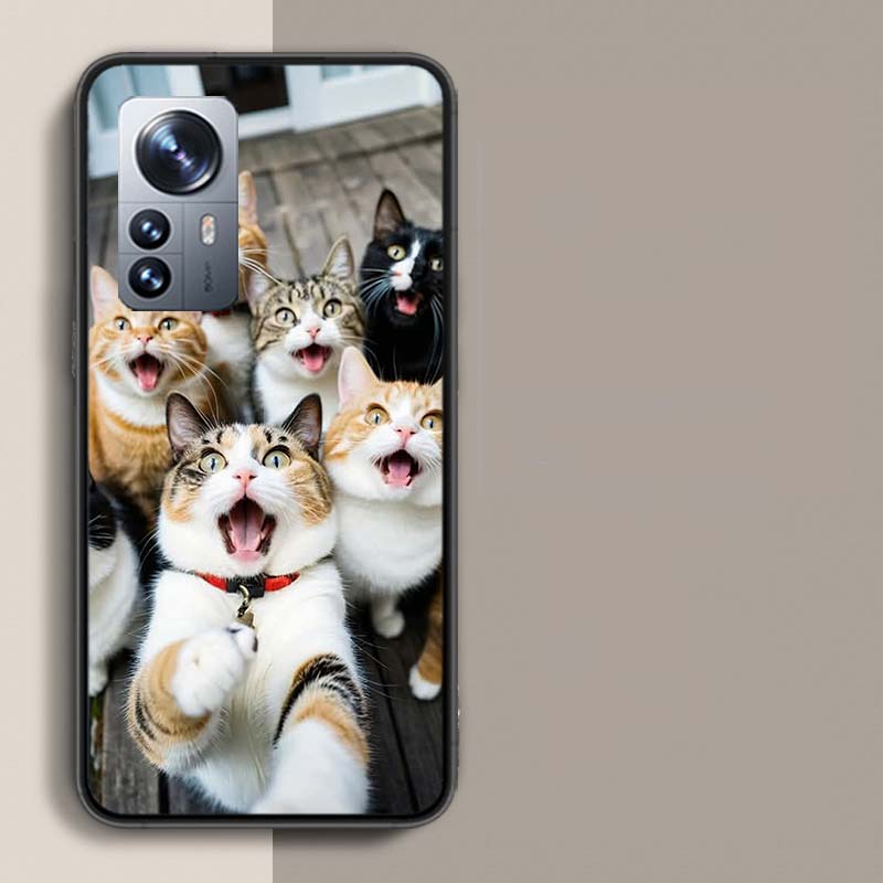 Чехол для телефона «Кошачий отпуск» для Redmi Note 15 Pro 5G 14 13 12 Pro Plus 11 11T 11E 11S 10 Pro 10S 9 9S Прозрачный чехол для телефона с подходящим