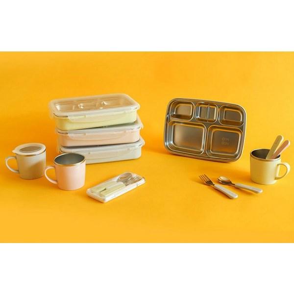 Daily Like Bonbon Stainless Steel Spoon & Fork Set, Avocado, 1 Piece