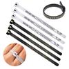 A-Z White/Black British/American Ring Sizer Measure Genuine Tester Finger Gauge Wedding Ring Band
