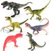 Detailed Jurassic Dinosaur Figurines Set Pvc T-rex Raptor Forest Playset For Children
