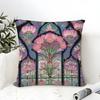 Romantic French pink decorative flowers Pillow Case linen pillow case sofa home decor cushion cover cushion cove