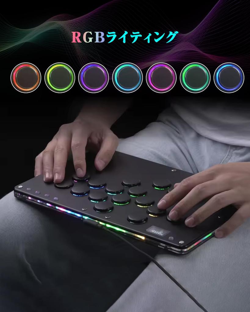 Haute42 Akecon Leverless Leverless Controller T16 PRO Black Silent Buttons Extremely Comfortable To Press Slim and Wide Top Plate EVO Tournament Can