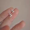 Серьги-гвоздики Cherry, женские простые серьги Niche Design Sense Micro Zircon Pearl Fruit, серьги Temperament Commuter