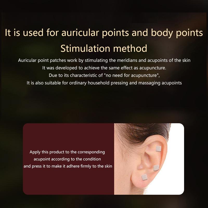 400 Пластырей Семена для ухода за ушами Акупунктура Ушные одноразовые наклейки Массажная терапия Игольчатый пластырь Аурикулярный Аурикулотерапия