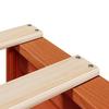 Solid Wood Bed without Mattress Wax Brown 200x200 cm Pine Wood
