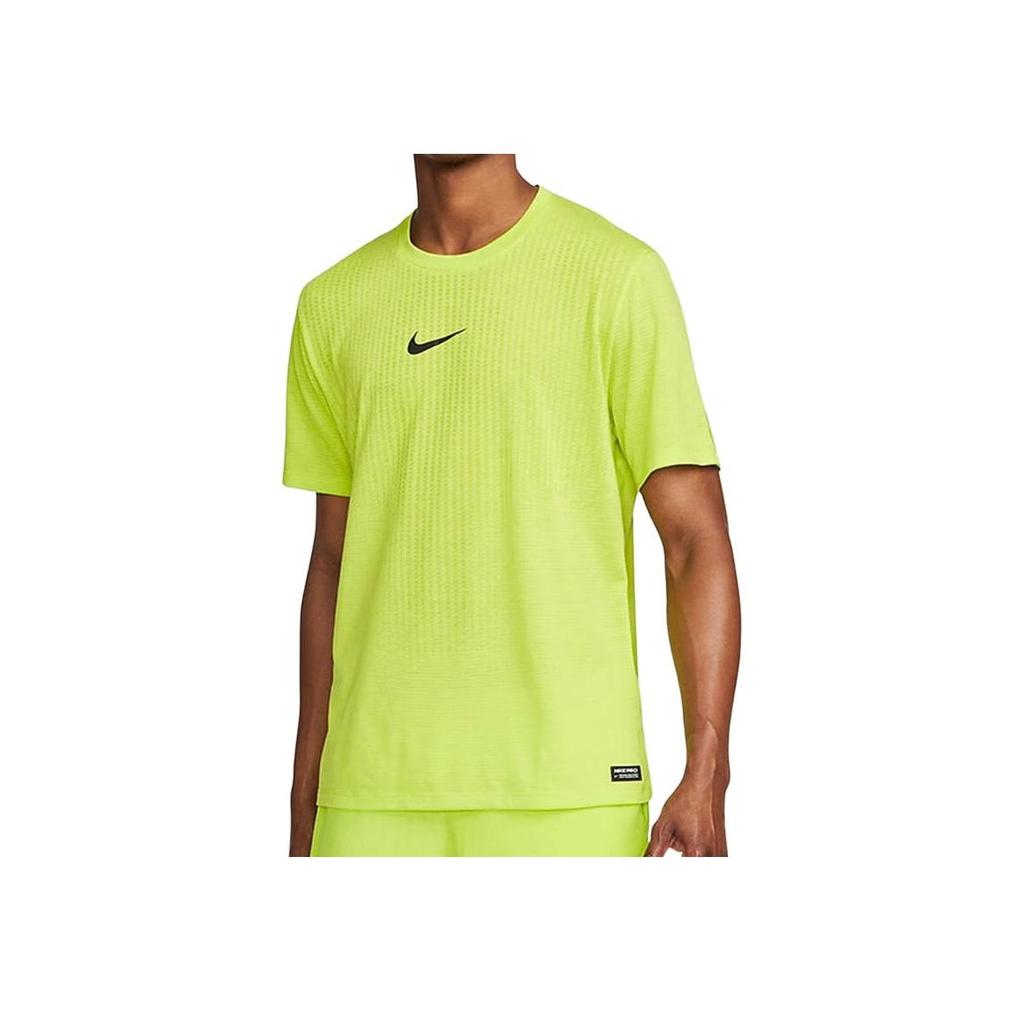 Nike Мужская футболка с короткими рукавами Pro Dri-FIT Adv Training, атомно-зеленый цвет DD1704-321