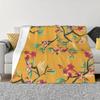 Japanese Blossom Throw Blanket Luxury Extra Large Throw Warm Plaid Blankets
