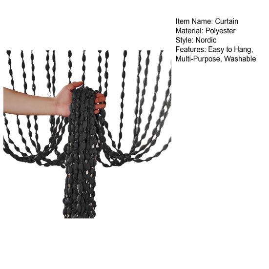 Шторы из ниток и бусин в стиле ретро, разделители комнат, декоративные занавески для дома, прихожей, двери, гостиной, спальни