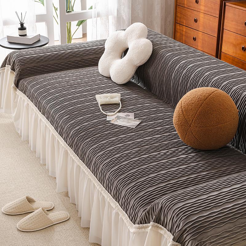 Cream Style Sofa Towel New Sofa Cover Cloth Four Seasons Universal Sofa Blanket Sofa Cover All-inclusive Non-slip Lace