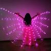 LED Dance Wings For Kids Butterfly Glow Dance Color Fluorescent Show Christmas Belly Dance Wings No Sticks Halloween Stage Wing