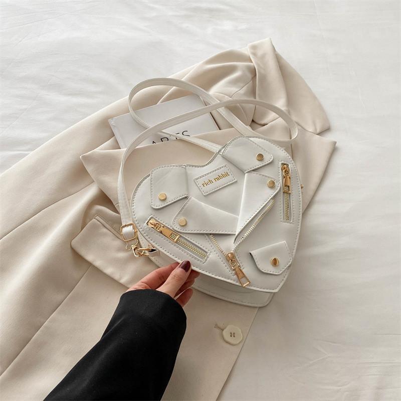 Шикарная наплечная сумка в форме сердца Стильная корейская мода 2024 Материал ПУ Для модных девушек