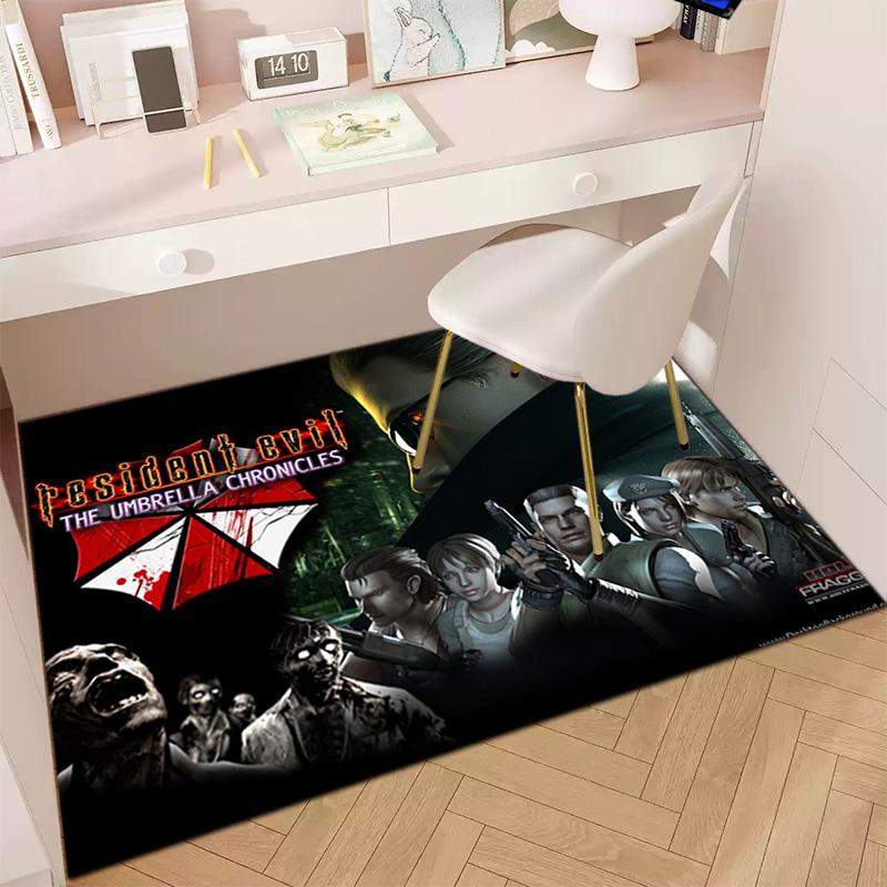 Sci-Fi game Resident Evil, Umbrella Corporation, soft carpet, home living room, office chair pad, door mat, door mat carpet U7
