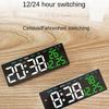 Цифровой будильник с отображением температуры, даты и дня недели, настольные часы, электронные светодиодные будильники с регулировкой яркости