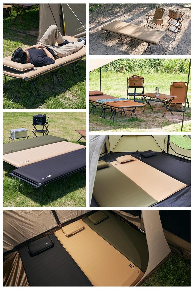 WAQ RELAXING WIDE MAT Расслабляющий широкий коврик Толщина 8 см Автомобильный спальный коврик Кемпинговый коврик Специальный уретан Легкий Значение R 7 Автоматическое надувание Подключаемый