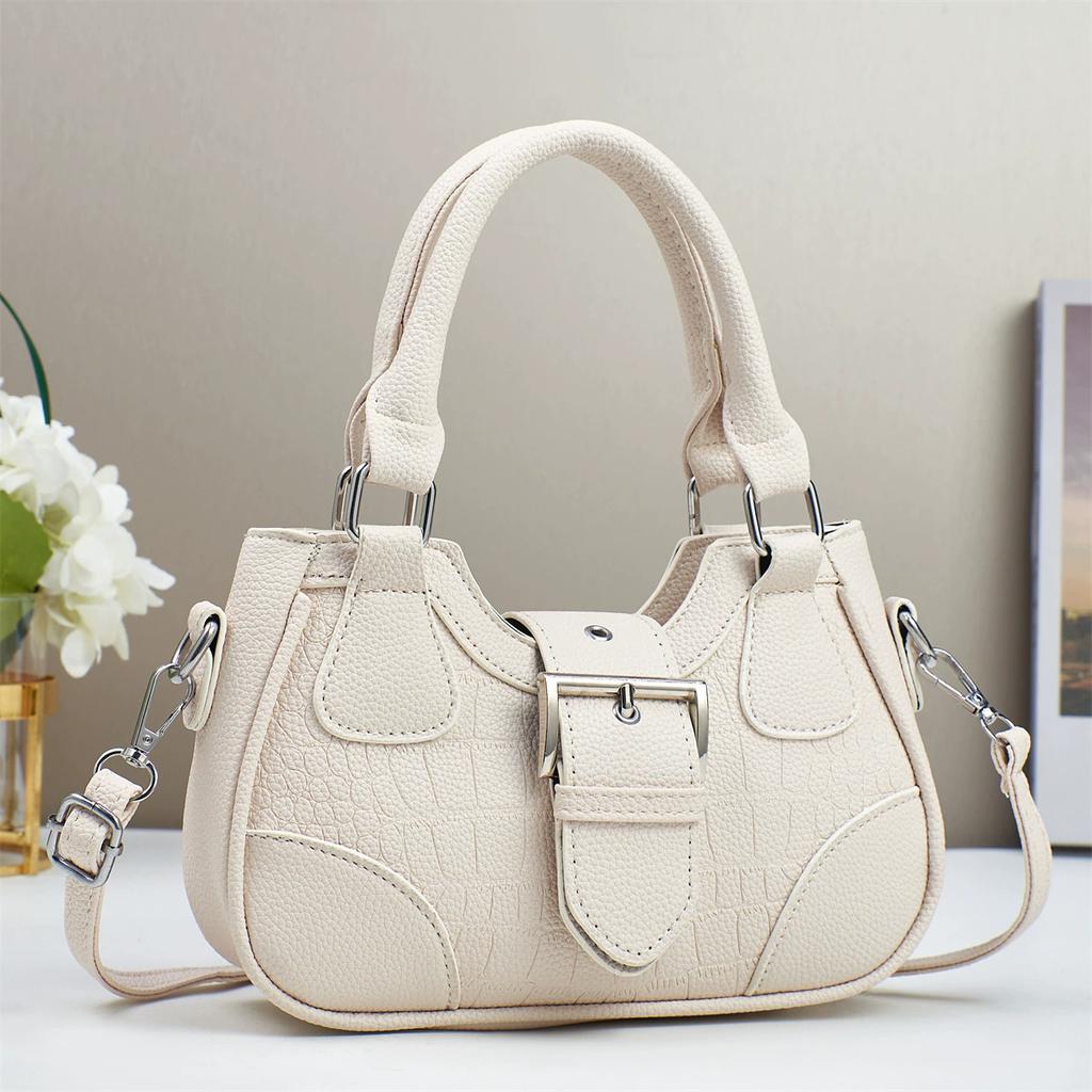 Solid Color Underarm Bag Fashion Versatile Women Shoulder Crossbody Handbag Daily Commute Purse