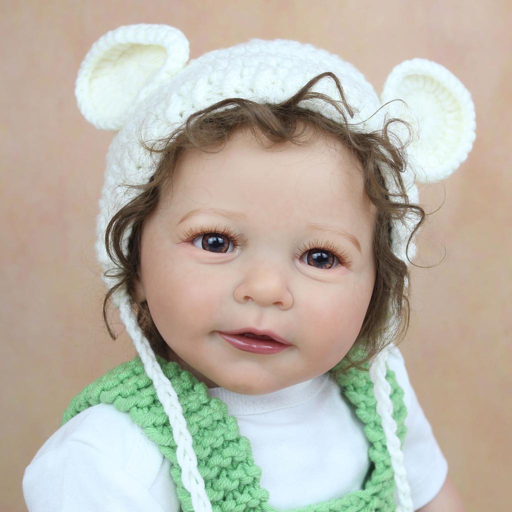 BZDOLL 55 см, 3D-краска, мягкая силиконовая кукла реборн, мраморная кожа, видимые вены, тканевое тело, блондинка, Лиза, девочка, игровой домик, игрушка