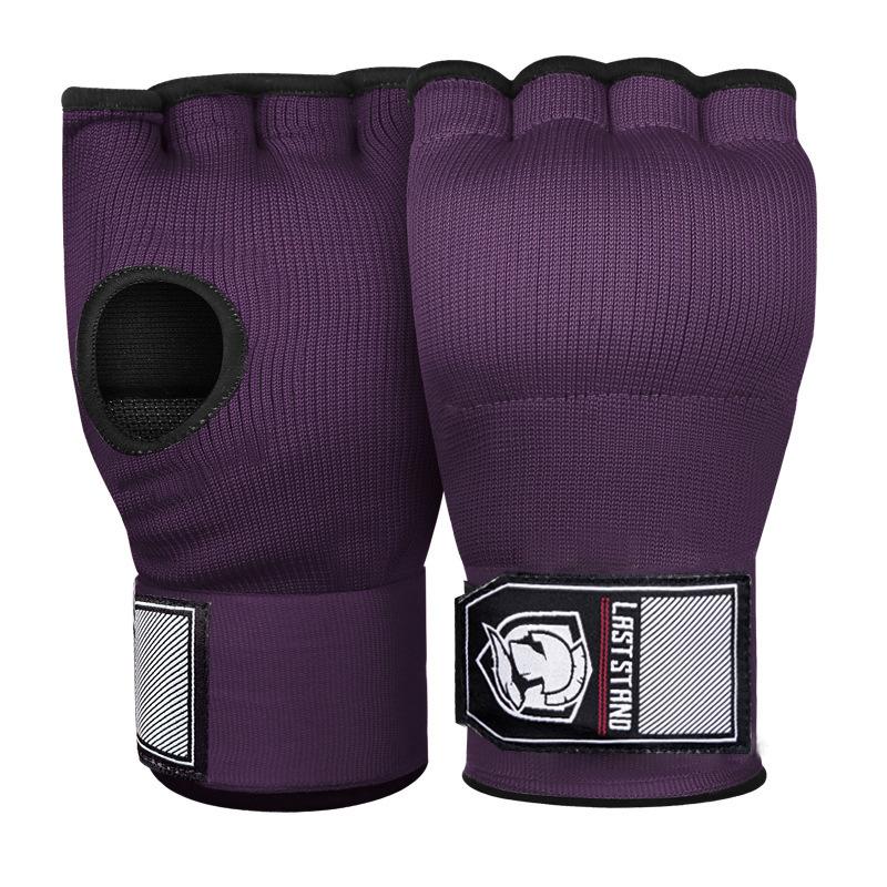 Гелевая боксерская перчатка Mma Half Finger Sanda Muay Thai Training Hand Wrap Внутренняя перчатка с длинным ремешком на запястье Аксессуары для тренировок по боксу