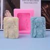 1 Piece Baked Rose Girl Shaped Car Aromatherapy Gypsum Mold Handmade Soap Mold Sugar Flipping Cake Silicone Mold