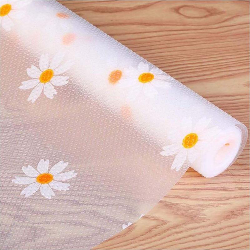 1ROLL30 * 300cm/45 * 150cmEVA Thickened Printed Table Mat Cabinet Mat Shoe Cabinet Drawer Moistureproof Mat Paper Cut Kitchen Waterproof Oil-proof Mat