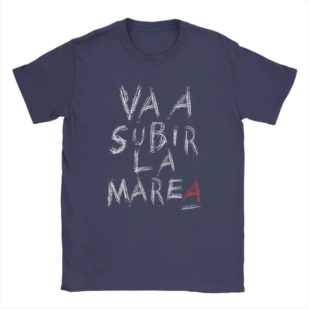Va A Subir La Marea Испанская Цитата Текст Граффити Футболка Повседневная Мотивационная Унисекс Черный Хлопок Женские и Мужские Футболки