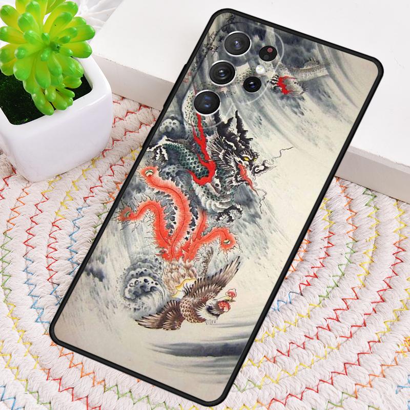 Легендарный китайский дракон Силиконовый чехол для телефона Для Samsung Galaxy note 10 pro S26 S25 S24 S23 S22 S21 Plus S25Ultra Capa Чехол
