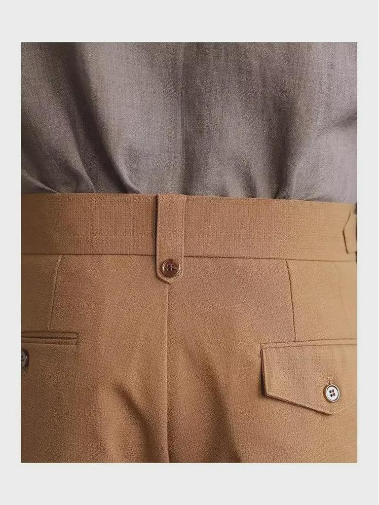 2024 Мужские тонкие однотонные шорты Drop-Feel Non-Iron Casual Shorts - Коллекция Весна/Лето