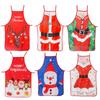 Christmas Decorative Apron, Fabric, Color Printing, Decorative Props, Waist, Cartoon, Christmas Costume