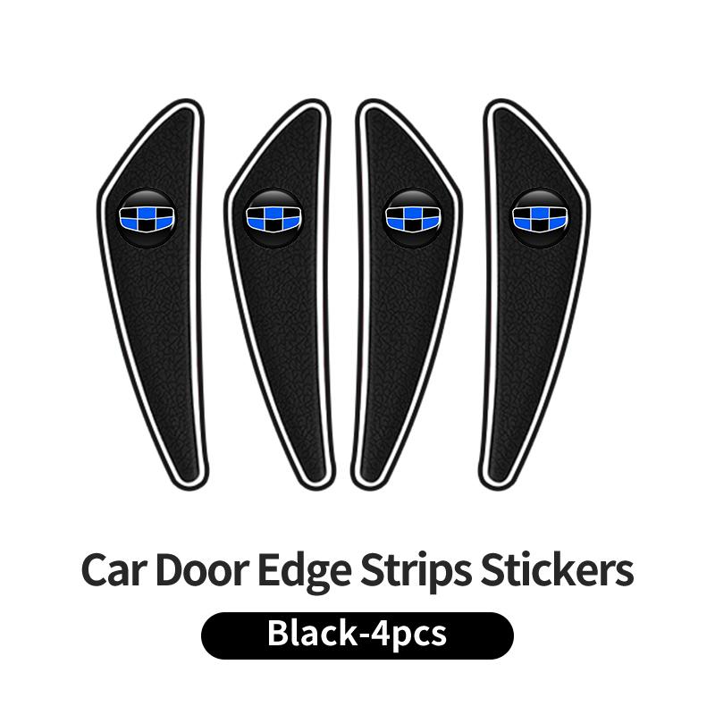 4PCS Car Door Edge Protector Guards Sticker Strip Accessories For Geely EX2 EX5 Coolray Monjaro 2024 2025 Starship 7 GX3