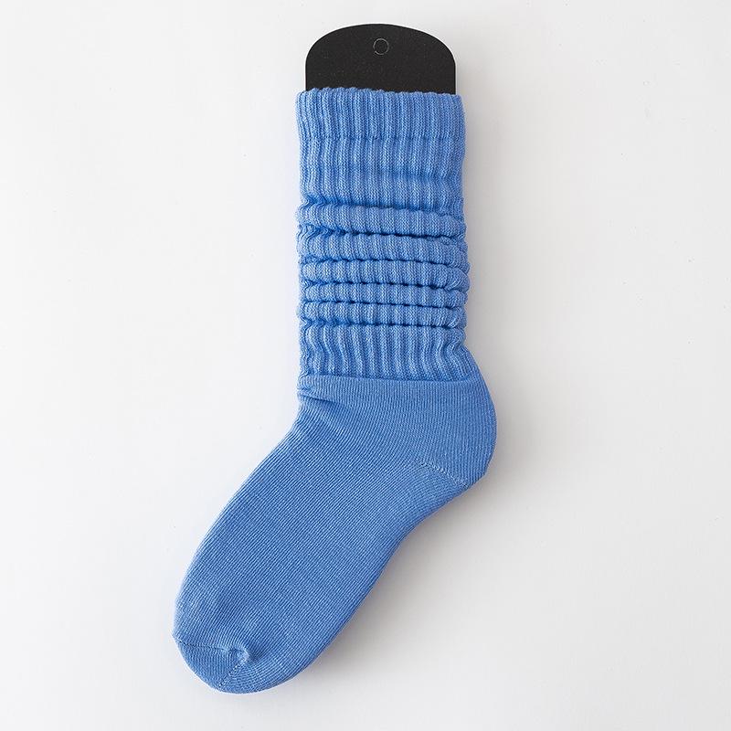 SYVISS Unisex Solid Color Scrunch Socks - Long Warm Leg Warmers, Slouch & Bubble Styles for Men and Women.