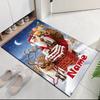Custom Name Christmas Santa Claus Printed Carpet, for Office Chair Living Room Bedroom Kitchen Room Decor Gifts.