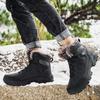 Winter Outdoor Waterproof Men Boots Russian Style Ankle Boots for Men Snow Boots Plus Size 40- 48