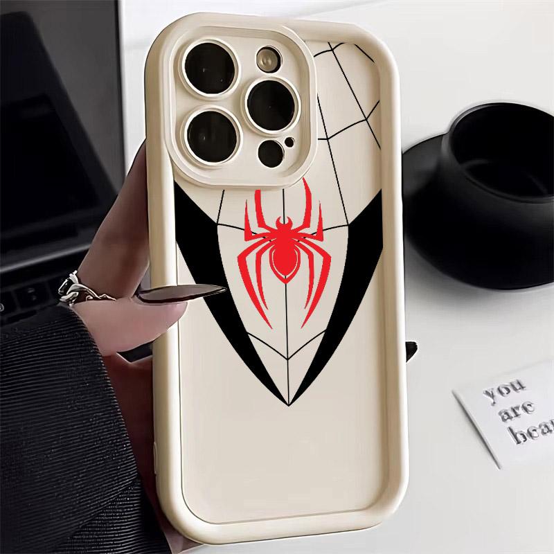 Spiderman LOGO Phone Case For iPhone 17E 11 12 13 14 15 16 17 Pro Max Fundas iPhone For 17 Air Plus 16e 13 Silicone Back Cover