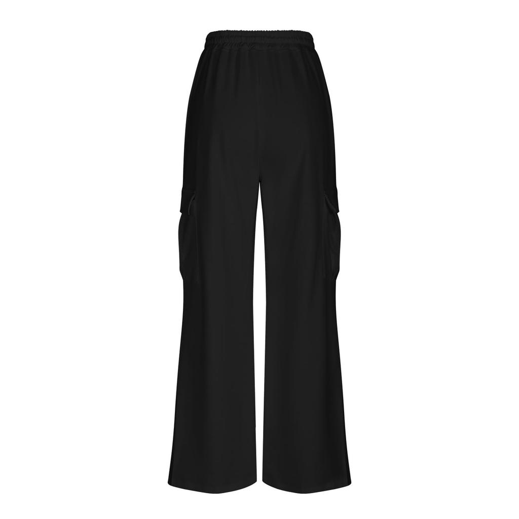 Women's Wide Leg Sweatpants Trendy Interior Drawstring Baggy Sweatpants High Waisted Casual Trousers Jogger Pant
