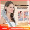 Multi Functional Cervical Massager Home Oblique Muscle Massager Hot Compress Shoulder and Neck Massager Shawl U-shaped Kneading Massage Pillow
