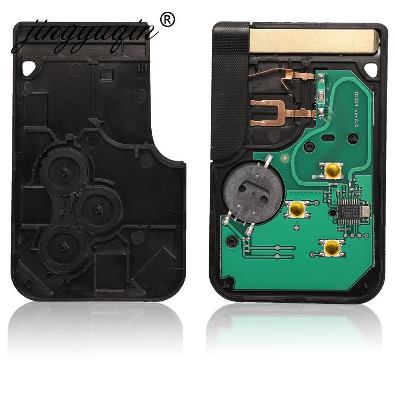 Jingyuqin 433 МГц ID46 PCF7947 чип смарт-ключ-карта для автомобиля Renault Megane II Scenic II Grand Scenic 2003 2004 2005 2006 2007 2008 3 кнопки пульта дистанционного управления