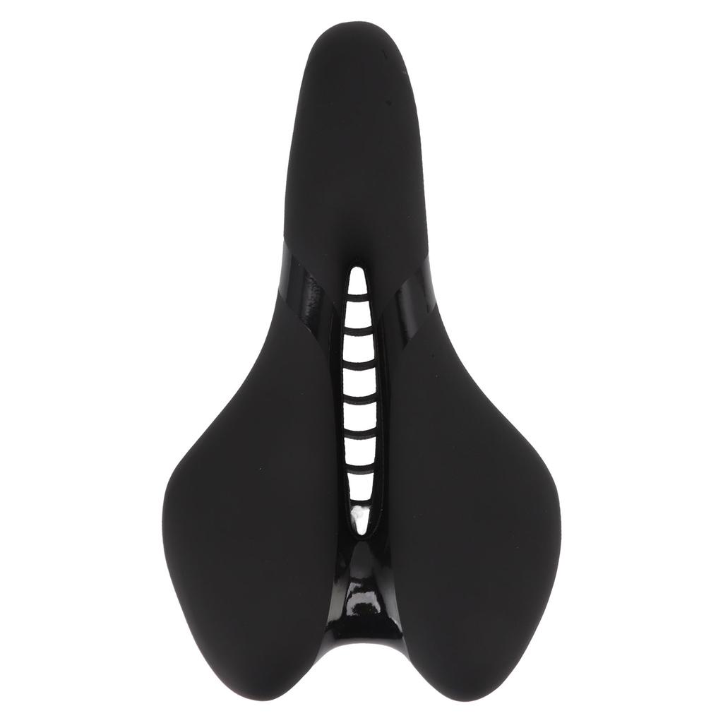 Bike Seat Soft Comfortable Hollow Mountain Bike Cushion Folding Bike Saddle Silicone Black