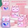 Cute Unicorn Cartoon Backpack Elementary School Student Load Reduction Spine Protection School Bags for Girls Princess Space Bag Grade 1 3 6